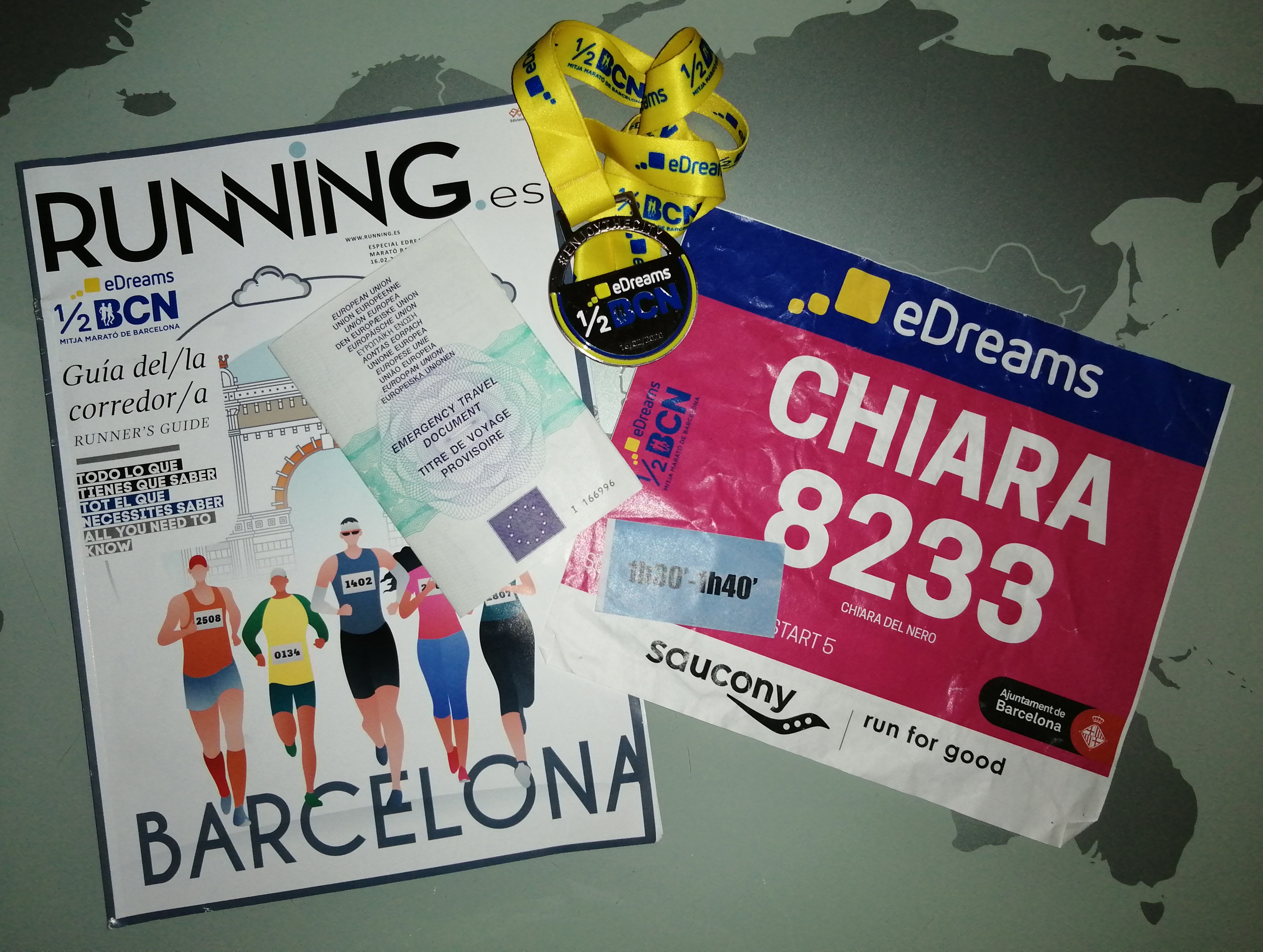 mezza maratona barcellona chiara del nero